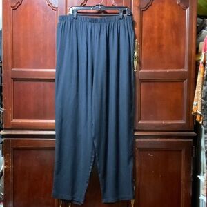 Vintage plus size 3X black trouser elastic waistband Pants